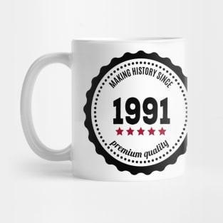 Making history since 1991 badge Mug